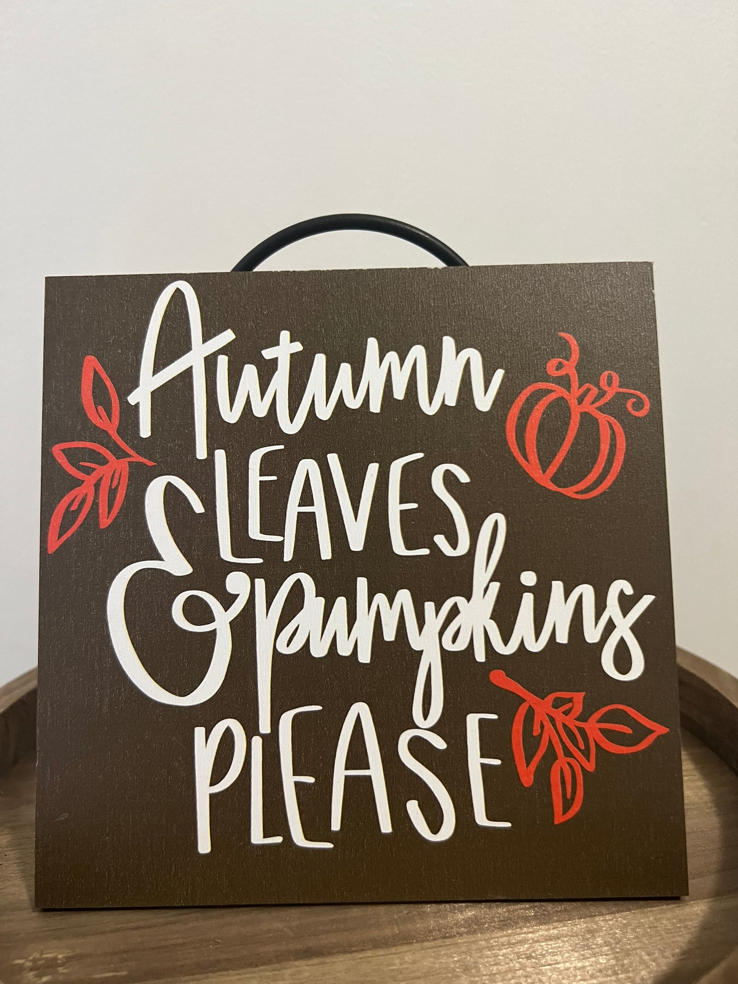 Autumn Leaves & Pumpkins Please Sign