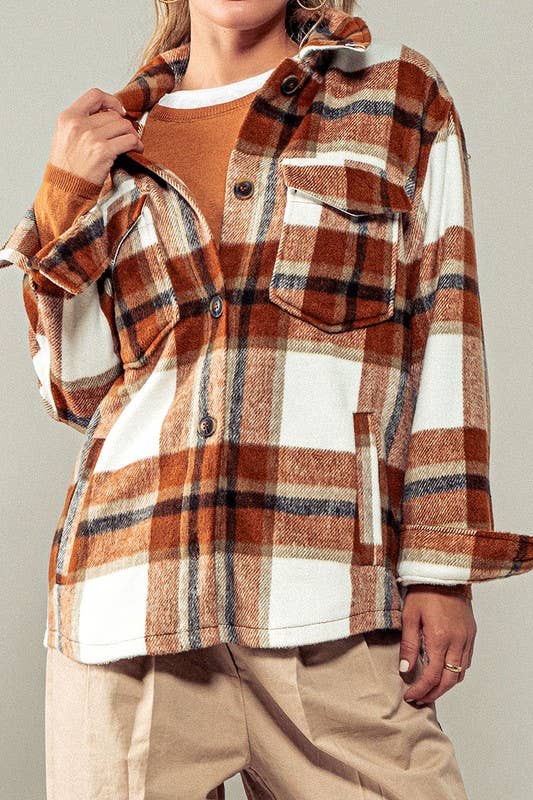 Plaid Perfection Cozy Shacket