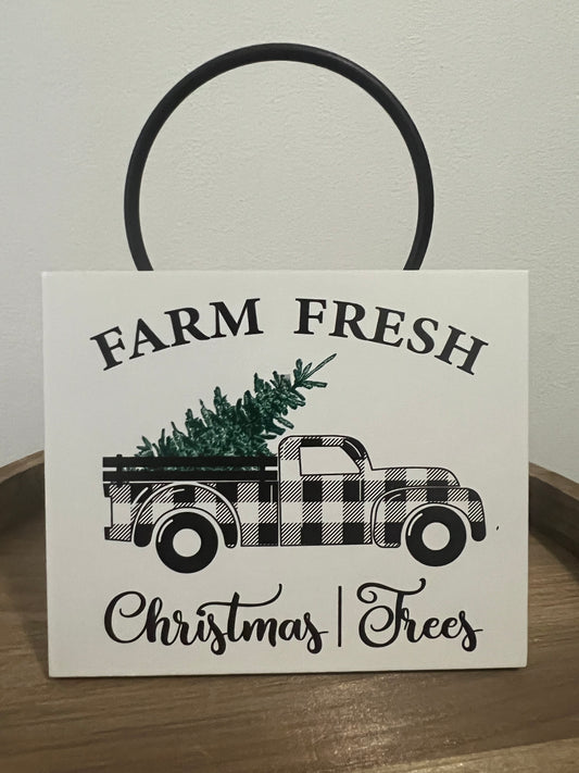 Farm Fresh Christmas Trees Sign