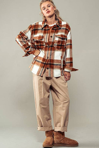 Plaid Perfection Cozy Shacket