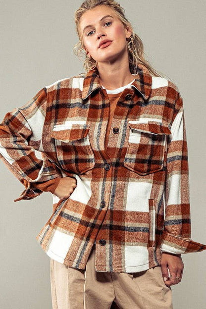 Plaid Perfection Cozy Shacket