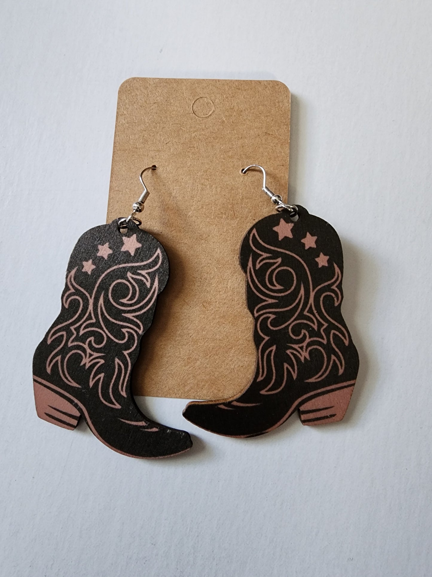 Cowgirl Boots (Dark) Earrings