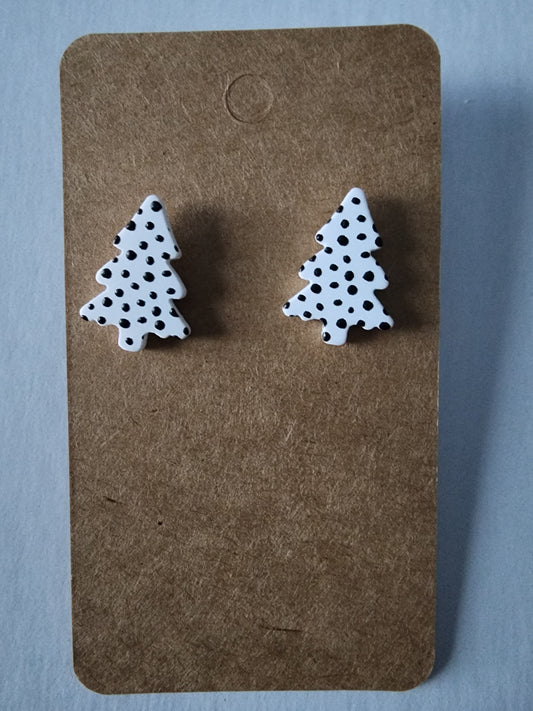 Polka Dot Tree Stud Earring