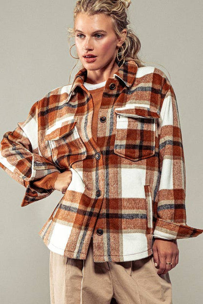 Plaid Perfection Cozy Shacket