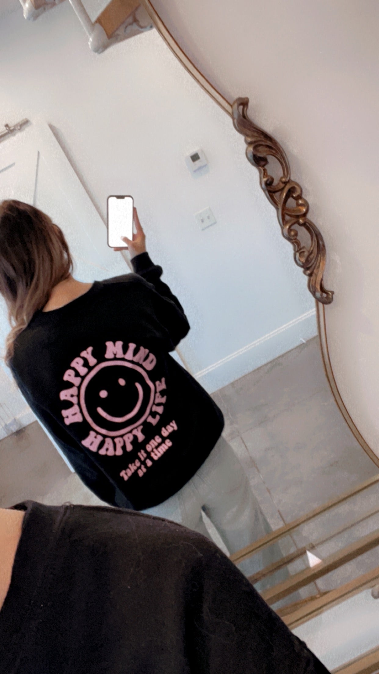 Happy Mind Happy Life Crewneck