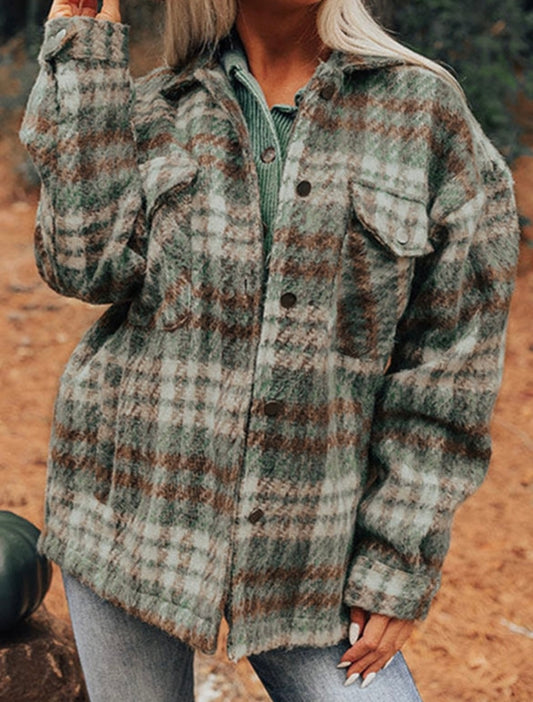 Misty Meadow Plaid Shacket