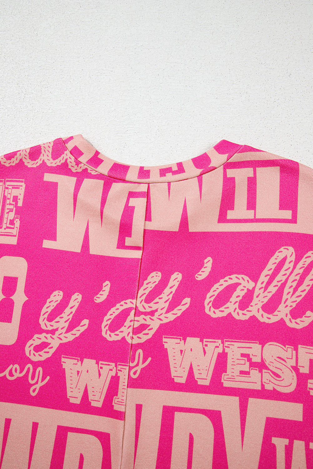 Dark Grey Vintage Letter Print Graphic Loose Tee