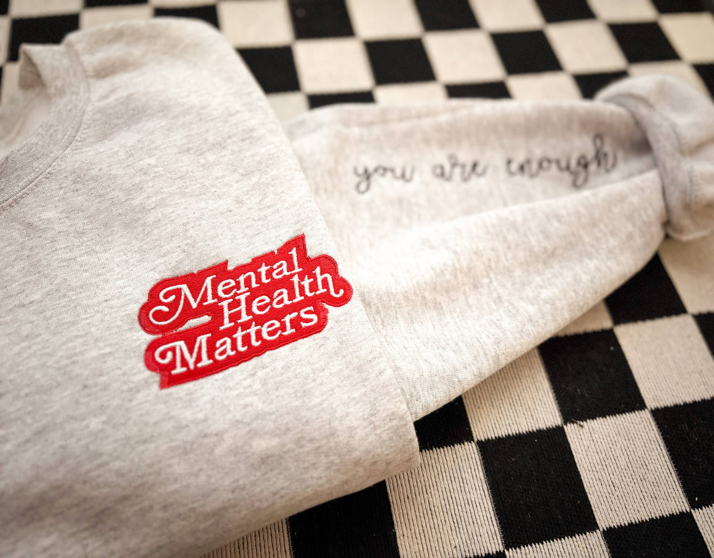 Mental Health Matters Embroidered Crew