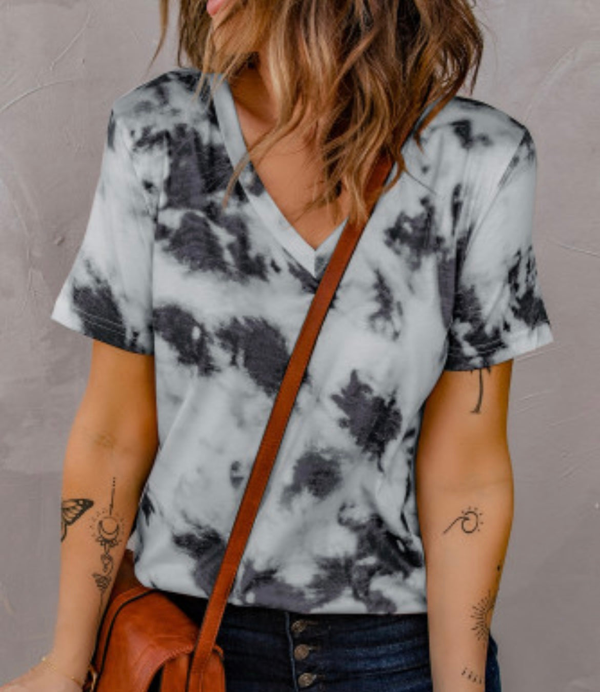 Tie-Dye V-Neck Tee