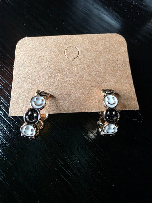 Retro Happy Hoops Earrings