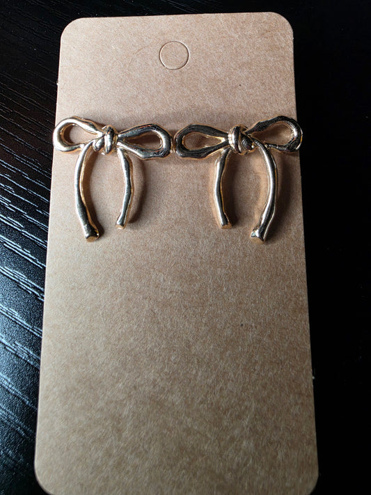 Golden Bow Beauties Earrings
