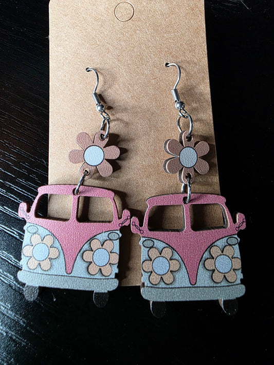 Retro Van Earrings