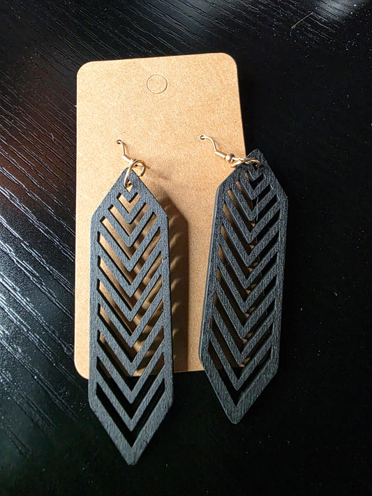 Hollow Hex Earrings