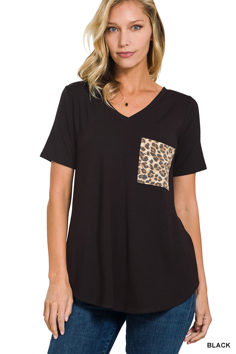 Leopard Pocket Tee