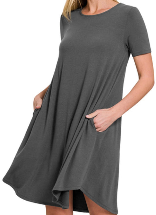 T-Shirt Dress w/ Pockets